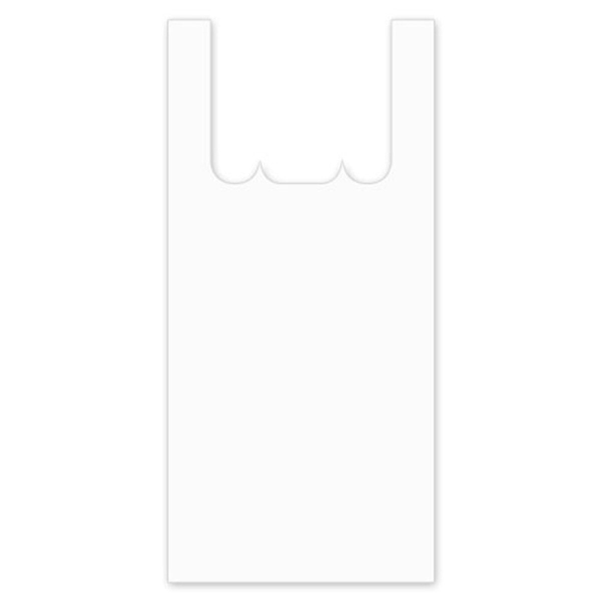 White JUMBO T-Shirt Bag - High Dens